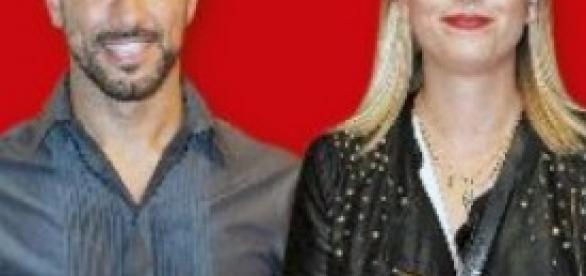 Il calciatore Quagliarella ed Emma Marrone. Il calciatore Quagliarella ed Emma Marrone.