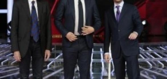 Renzi, Civati e Cuperlo su Sky Renzi, Civati e Cuperlo su Sky
