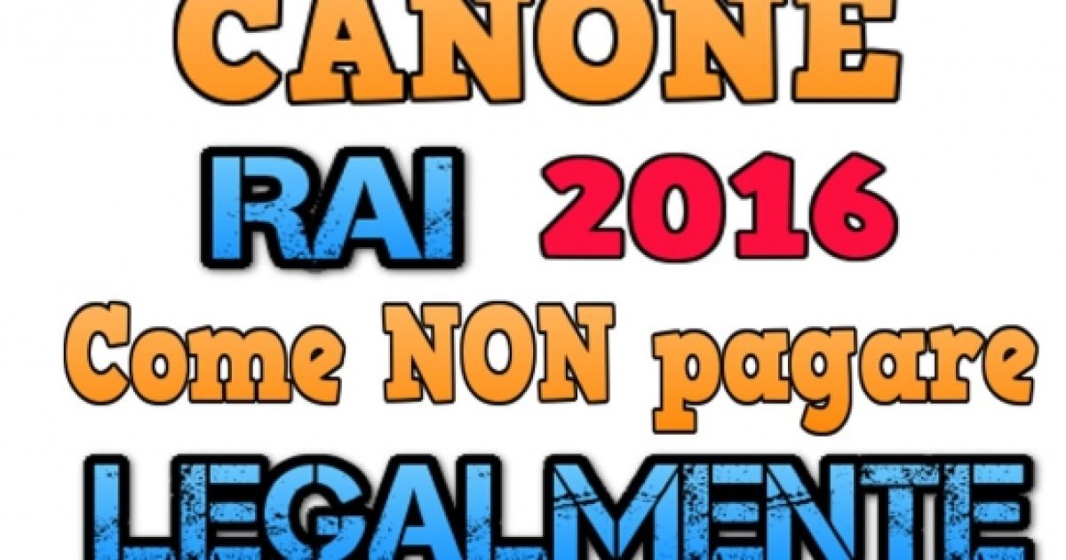 Canone Rai L Autocertificazione Legale Per Non Versare La Tassa In