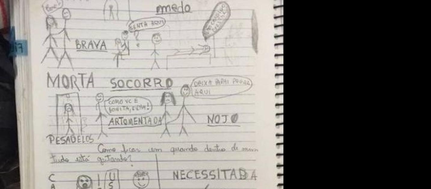 Desenho de menina estuprada pelo próprio pai assusta até delegada