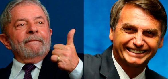 Resultado de imagem para Lula e Bolsonaro