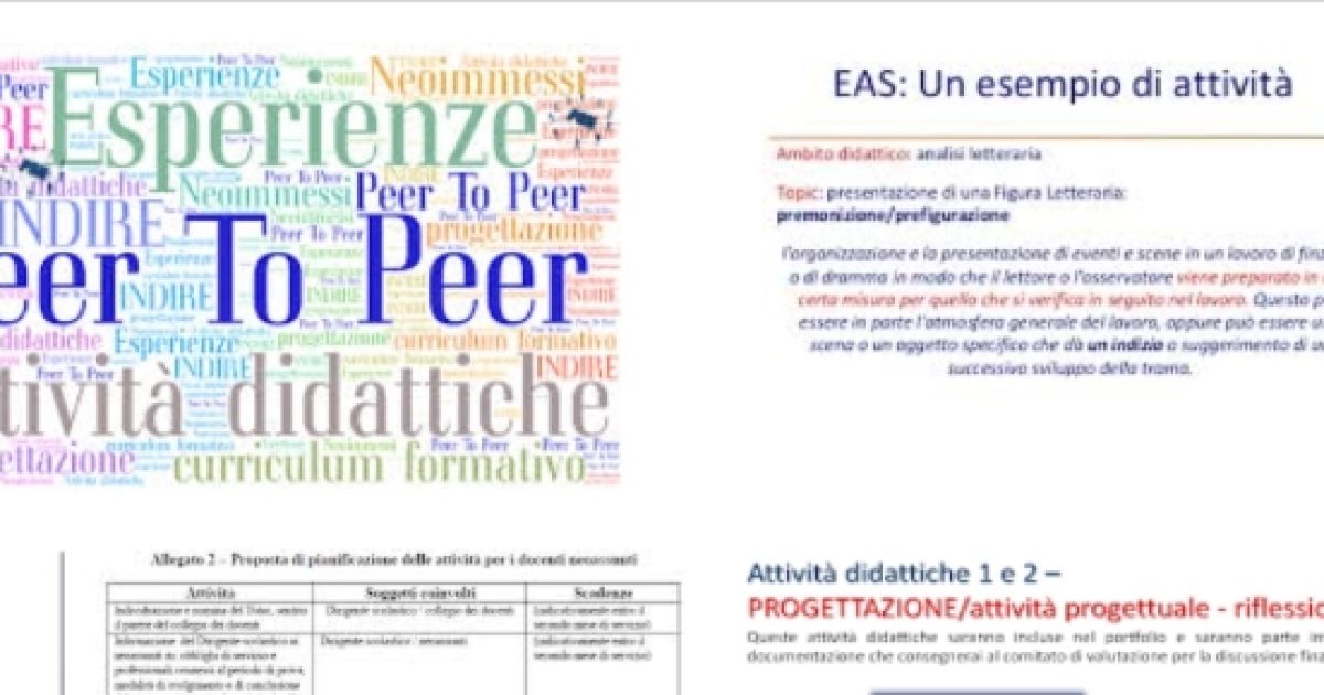 Indire esempio di progettazione attività didattica Pasqua e