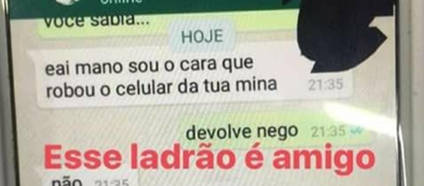 Ladr£o amigo avisa que homem está sendo tra­do pela namorada