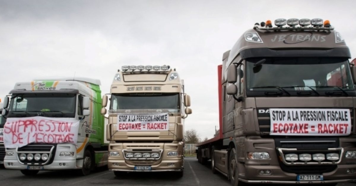 Les routiers en colère sur les routes de France