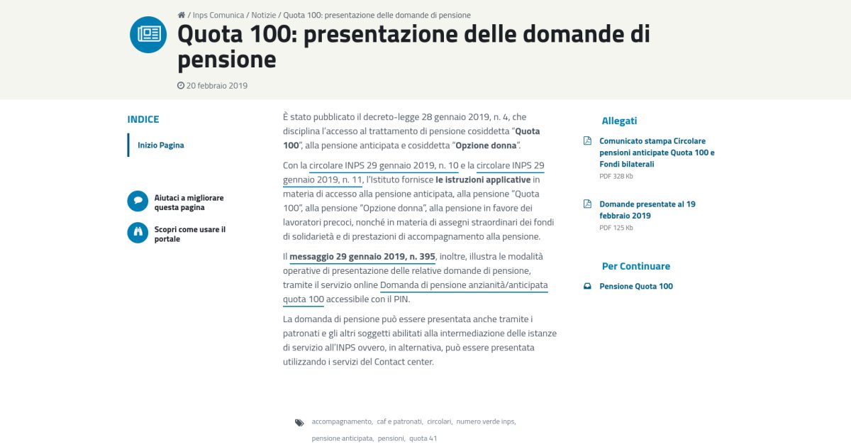 Pensioni Anticipate Per La Quota Superate Le Mila Domande