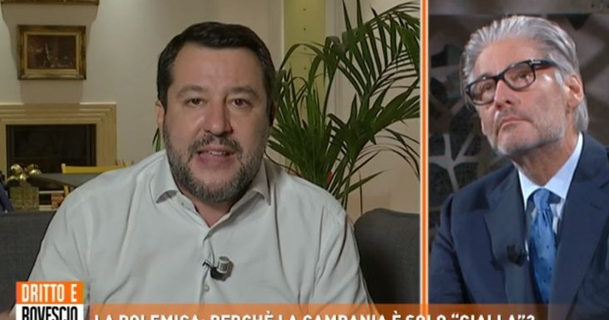 Dritto E Rovescio Salvini Polemico Perch La Campania Solo Gialla