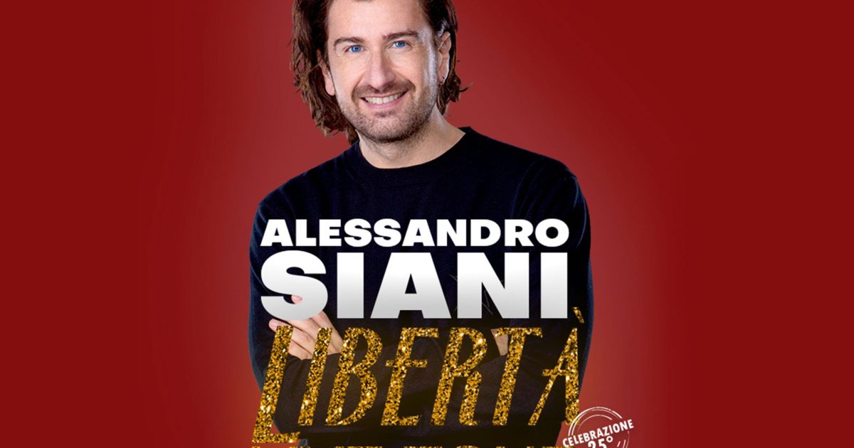 Al Teatro Diana di Napoli in scena Alessandro Siani con Libertà Live Tour