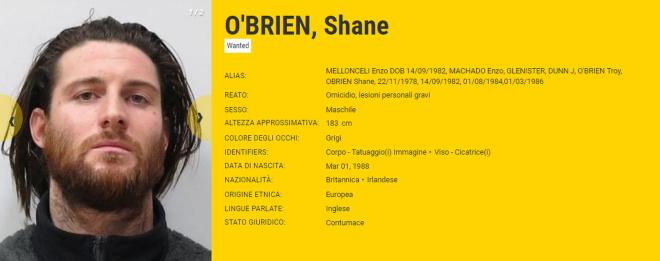 Shane O'Brien, irlandese, nato il 01-mar-88 