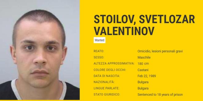 Svetlozar Valentinov Stoilov, bulgaro, nato il 22-feb-89 