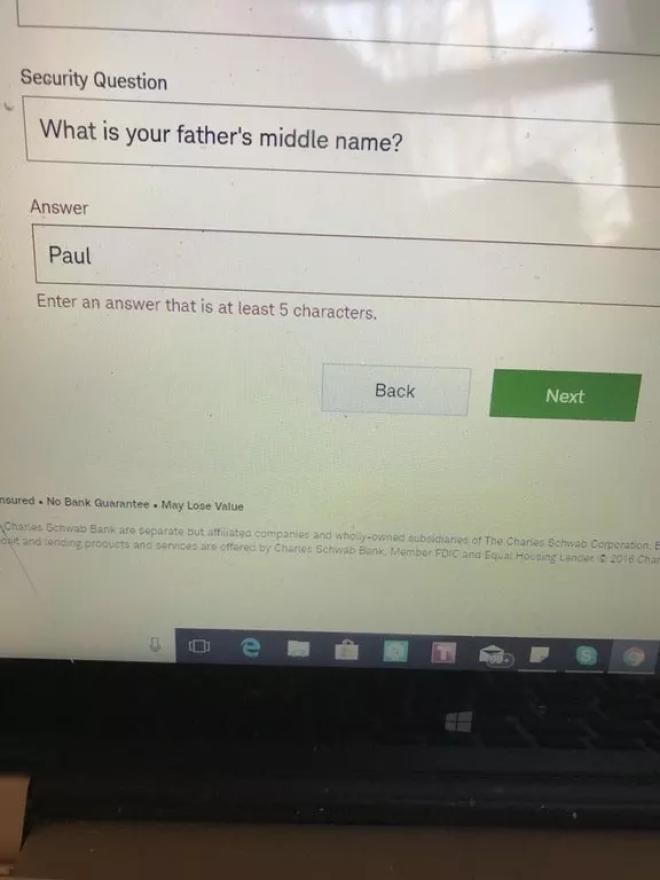 Quand ton mot de passe est trop court