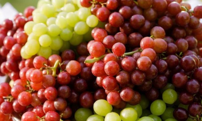 Las uvas rojas 