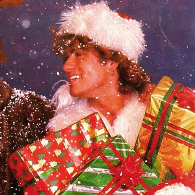 Christmas george. Wham last Christmas. Санта last Christmas Wham. Last Christmas Wham кадры. Ласт Кристмас исполнитель.