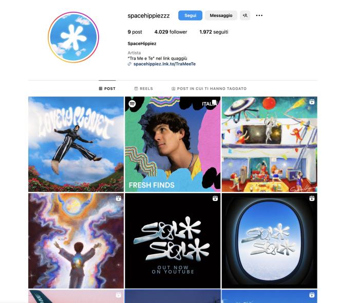Qual è il profilo Instagram di SpaceHippiez?