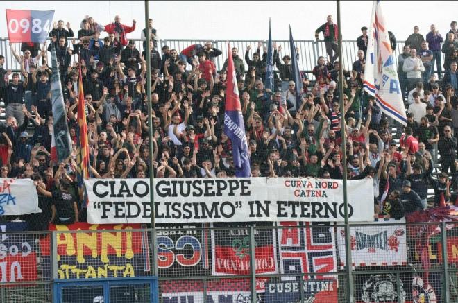 I 515 tifosi del Cosenza a Latina