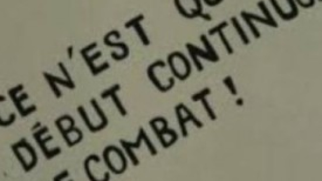 la scritta simbolo della protesta giovanile del 68