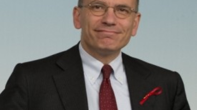 Il presidente del consiglio Enrico Letta