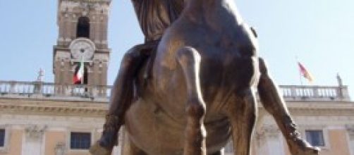 la statua equestre di Marco Aurelio 