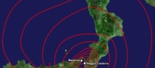 Mappa del terremoto di Messina