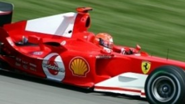 Michael Schumacher alla guida della Ferrari
