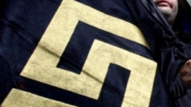 Un militante di Alba Dorata