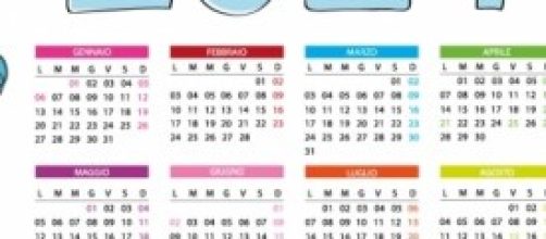 Calendario 2014: info scadenze e date festività