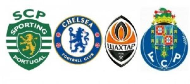 Sporting Chelsea Shaktar Porto Sporting Chelsea Shaktar Porto