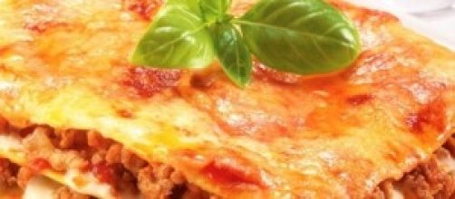 Lasagne alla bolognesa, un plato italiano.