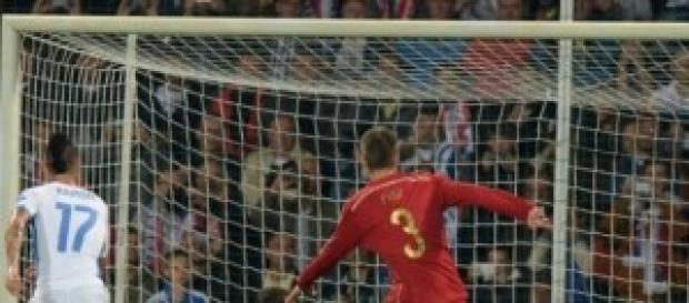 Imagen del primer tanto eslovaco Imagen del primer tanto eslovaco