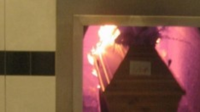 Incendio al forno crematorio