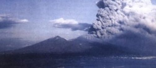 Il Vesuvio durante l'ultima eruzione del 1944