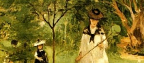 La caza de mariposas, Morisot