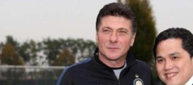 Il tecnico Mazzarri ed il presidente Thohir Il tecnico Mazzarri ed il presidente Thohir
