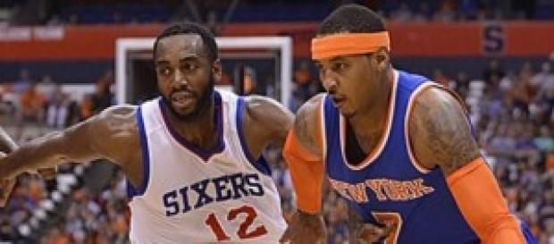 Carmelo Anthony ante los Sixers Carmelo Anthony ante los Sixers
