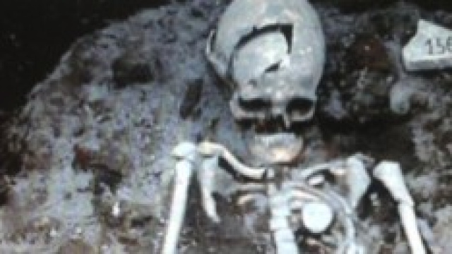 Trovato scheletro di un presunto vampiro