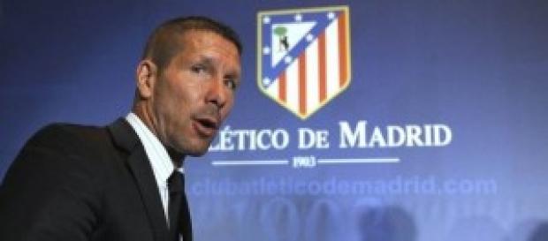 Diego Simeone, allenatore dell'Atletico Madrid Diego Simeone, allenatore dell'Atletico Madrid