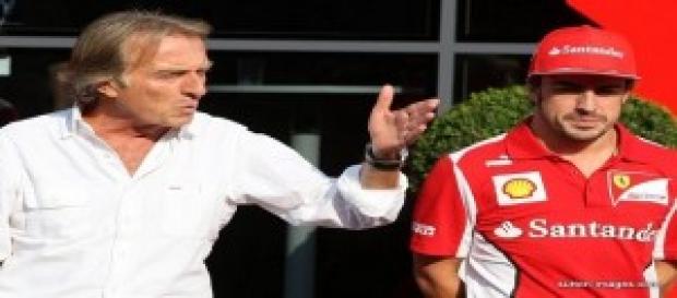 Luca Di Montezemolo y Fernando Alonso. Luca Di Montezemolo y Fernando Alonso.
