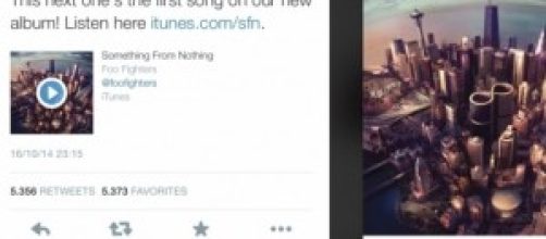 L'annuncio dei Foo Fighters su twitter