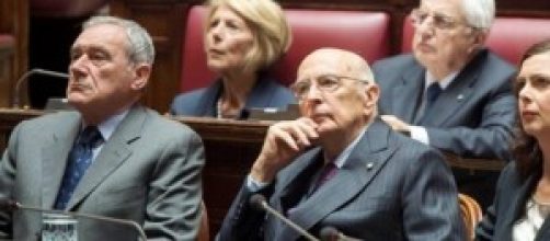 Napolitano, Grasso e Boldrini al Senato