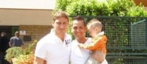 Francesco Totti, Stefano De Amicis e Cristian. 