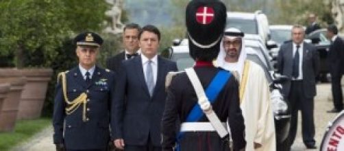 Renzi incontra Sceicco degli Emirati Arabi Uniti