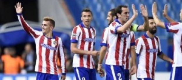Celebrando el gol de Griezmann Celebrando el gol de Griezmann
