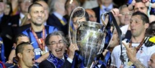 Moratti festeggia la Champions del 2010