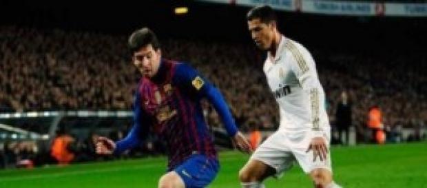 Leo Messi y Cristiano Ronaldo cara a cara Leo Messi y Cristiano Ronaldo cara a cara