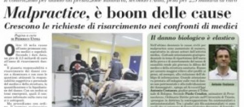 Boom di malasanità in Italia