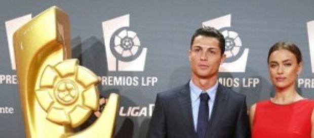 Cristiano junto a Irina en la gala Cristiano junto a Irina en la gala