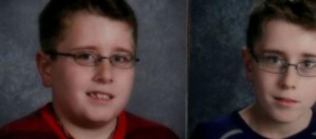 El niño Landon Jones perdió 20 kilos en un año. El niño Landon Jones perdió 20 kilos en un año.