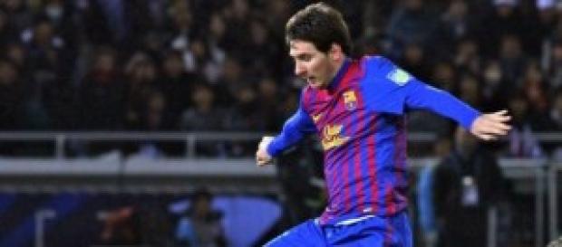 Lionel Messi en un partido. Lionel Messi en un partido.