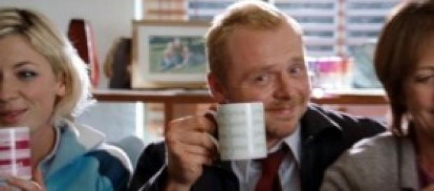 Una imagen de Simon Pegg en "Shaun of the dead" Una imagen de Simon Pegg en "Shaun of the dead"
