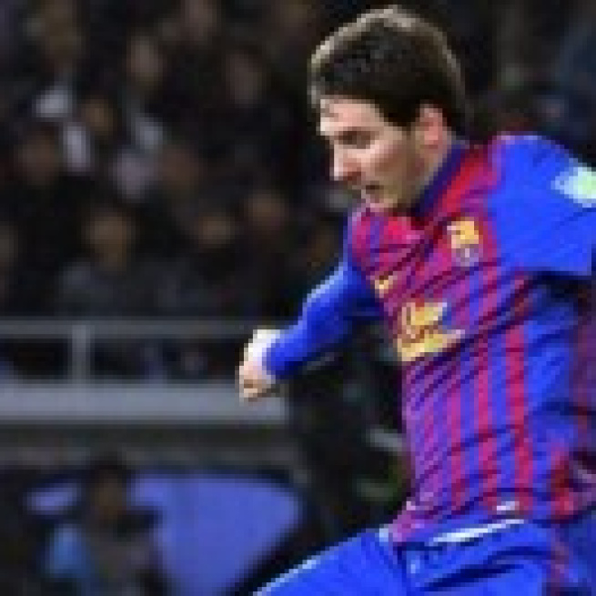 Lionel Messi en un partido.