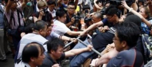 Hong Kong : les affrontements Hong Kong : les affrontements